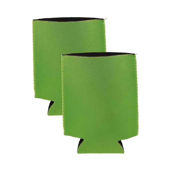 Shoppartners 2x Blikjes Koeler - Koelhoud Hoesje - Bierblik Hoesje - Groen - Frisdrank/bier Blikjes Koel Houden thumbnail