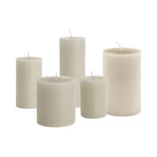 Rustik Lys Cactula Set Van 5 Chique Stompkaarsen Voor Urenlang Plezier = 7 X 10 - 7-13.5 - 7-20 - 10 X 11 En 10 X 18 Cm