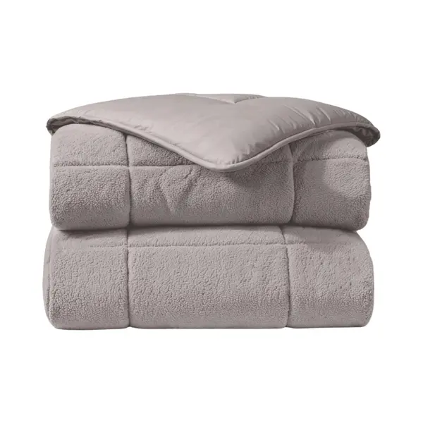 Zelesta® Teddybed Taupe 240x200 - Teddy Dekbedovertrek - 30 Dagen Proefslapen - Fluffy Dekbedovertrek - Wasbaar Dekbed - Dekbed Zonder Overtrek thumbnail