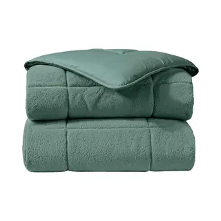 Zelesta® Teddybed Groen 140x200 - Teddy Dekbedovertrek - 30 Dagen Proefslapen - Fluffy Dekbedovertrek - Wasbaar Dekbed - Dekbed Zonder Overtrek