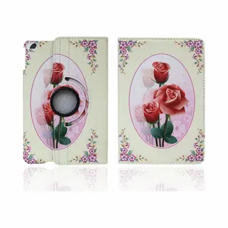 Rico Vitello De 360° Draaibare Bookcase Hoesje Geschikt Voor Apple IPad Mini 1/2/3/- 7.9 Inch Flip Stand Print Tablethoes