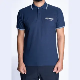 Amsterdam City Essentials - Poloshirt - Donkerblauw - 3XL