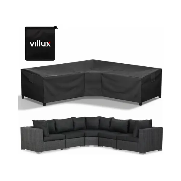 Villux Beschermhoes Tuinbank - Beschermhoes Tuinmeubelen - Hoes Tuinmeubelen - Hoes Tuinset - Loungeset - Waterdicht - Hoes Loungeset - 420D - 300/98 thumbnail