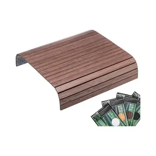 kosdesign Kos Design Armleuning Organizer - Banktafel - Bank Organizer - Bank Dienblad - Flexibel Dienblad Armleuning - Bamboe - Beschermende Coating - Zwart -