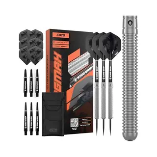 Koto darts Koto - Kingmax 90% Darts 23G - Zilver - Stevige Ringgrip