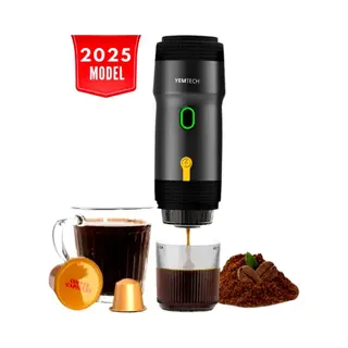 Yemtech® Draagbare Espressomachine - Mini Reis Espressomachine - Mini Koffiemachine - Koffiezetapparaat Voor Camping Auto Vrachtwagen – Mini