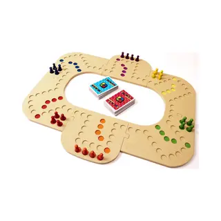 Keezbord Keezenspel - Kunststof Bordspel Voor 4 Tot 6 Personen - Inclusief Tokkenspel