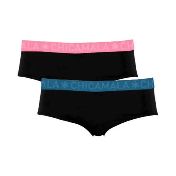 Muchachomalo Chicamala – Meisjes Briefs – 2 Pack – Normale Lengte – Onderbroek Meisjes – Lingerie – Hipster – Ondergoed – Kinderkleding – 95% thumbnail