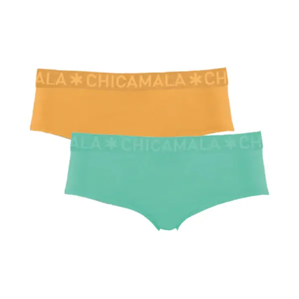 Muchachomalo Chicamala – Meisjes Briefs – 2 Pack – Normale Lengte – Onderbroek Meisjes – Lingerie – Hipster – Ondergoed – Kinderkleding – 95% thumbnail