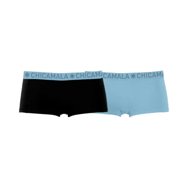 Muchachomalo Chicamala – Boxershort Meisjes – 2 Pack – Normale Lengte – Onderbroek Meisjes – Lingerie – Ondergoed – Kleding – 95% Katoen – thumbnail