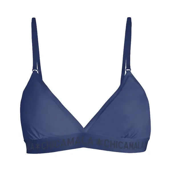 Muchachomalo Chicamala - Bh - Bh Zonder Beugel - Triangle Top - Dames Ondergoed - Lingerie - 95% Katoen - Verstelbare Bh Dames - Dameskleding - Uitneembare Vulling thumbnail