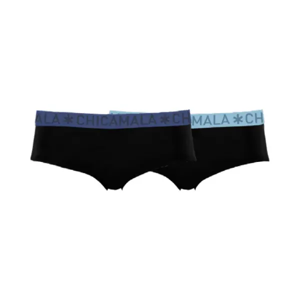 Muchachomalo Chicamala – Meisjes Briefs – 2 Pack – Normale Lengte – Onderbroek Meisjes – Lingerie – Hipster – Ondergoed – Kinderkleding – 95% thumbnail