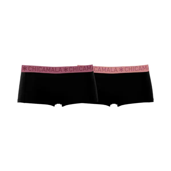 Muchachomalo Chicamala – Boxershort Meisjes – 2 Pack – Normale Lengte – Onderbroek Meisjes – Lingerie – Ondergoed – Kleding – 95% Katoen – thumbnail