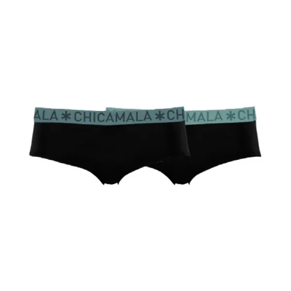 Muchachomalo Chicamala – Meisjes Briefs – 2 Pack – Normale Lengte – Onderbroek Meisjes – Lingerie – Hipster – Ondergoed – Kinderkleding – 95% thumbnail
