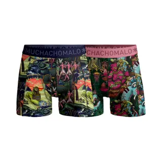 Muchachomalo – Boxershort Heren – Normale Lengte – Onderbroeken Heren – Boxershort – Ondergoed – 95% Katoen – 2 Pack – Maat 5XL