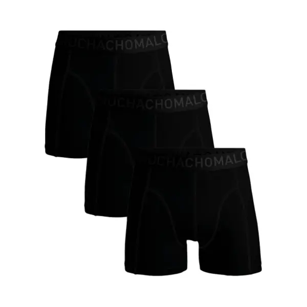 Muchachomalo – Boxershort Boys– Normale Lengte – Kinder Onderbroeken – Boxershort – Zwart – Ondergoed – Microfiber – 3 Pack - 122/128 thumbnail