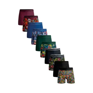 Muchachomalo – Boxershort Heren – 10 Pack – Maat M – Normale Lengte – Onderbroeken Heren – Boxershort – Ondergoed – 95% Katoen