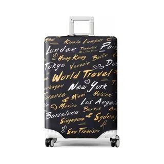 Yono Kofferhoes Elastisch - Wasbare Koffer Beschermhoes - Xl - World Traveler