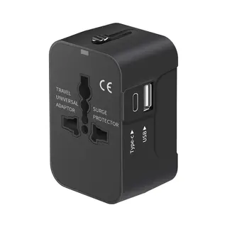 Yono Reisstekker - Wereldstekker Universeel - Usb-C En Usb-A Reis Adapter - 150+ Landen - Amerika Usa - Zuid Amerika - Engeland Uk - Azië - Europa -