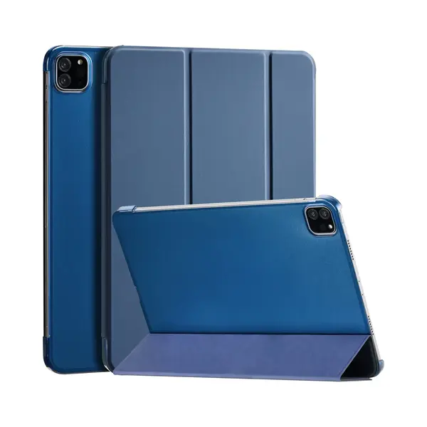 Yono Hoes Geschikt Voor Apple IPad Air 2024 - 11 Inch - IPad Pro 2022 - 2021 - Case Cover - Tablet Hoesje - Donkerblauw thumbnail