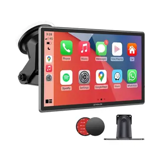 Strolox Carplay Scherm 9 Inch - Geschikt Voor Apple Carplay & Android Auto - Draadloze - Navigatiesysteem - Universeel Auto Stereo Bluetooth - Usb-C