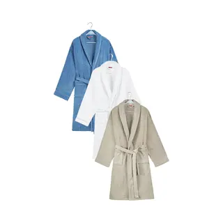 Och Badjas Velours Katoen - 4 Kleuren-Beige-xl