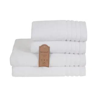 Betully ® - Handdoeken Set - 50x100(2stuk) - 70x140cm(2stuk) - Set Van 4 - Hotelkwaliteit – Zware Kwaliteit 500 G/m2 Wit