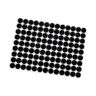Fsw-Products - Zelfklevend Meubelonderzetters Zwart – 117 Stuks - 1.2cm Dia - Antikras - Zelfklevende Vilt - Stoelpoot Beschermers - Vloer