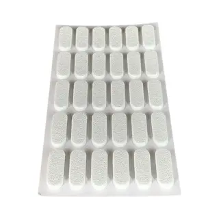 Fsw-Products Zelfklevende Deurstoppers - 30 Stuks - Wit - 2 Mm Dik - Eva Materiaal - Deurbuffer - Stootdoppen - Tafelhoek Beschermers - Geluidsdempers - Rubberen