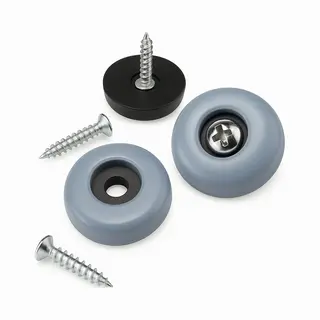 Fsw-Products - 4 Stuks - Teflon Vloerglijders - Incl. 4 Schroeven - 25mm Dia - Meubelvilt - Stoelviltjes - Bescherming Van Vloer En Meubel -