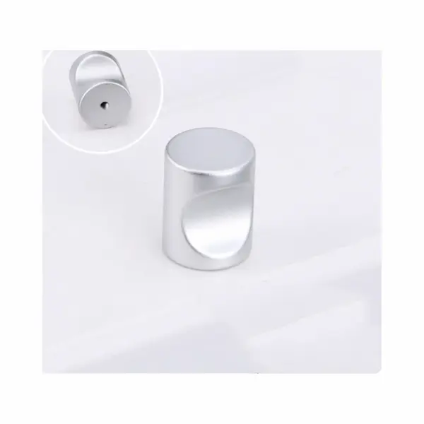 Fsw-Products - 1 Stuk - Meubelknop - 20mm Dia - Handgreep - Keukenknop - Meubelgreep - Zilver thumbnail