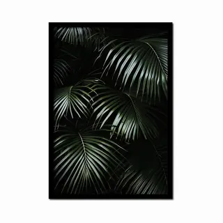 Plakkers Poster Jungle Bladeren - 30cm X 40cm - Vintage - Woonkamer - Slaapkamer - Bloemen Posters - Goedkoop - Muurposter - Natuur - Wanddecoratie