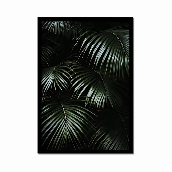 Plakkers Poster Jungle Bladeren - 30cm X 40cm - Vintage - Woonkamer - Slaapkamer - Bloemen Posters - Goedkoop - Muurposter - Natuur - Wanddecoratie thumbnail