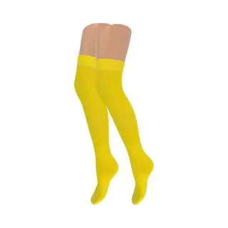 Overknee Kousen - Sqotton - Geel