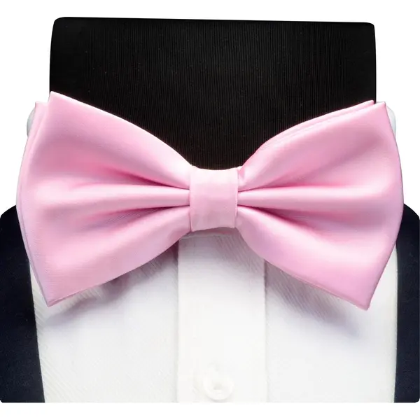 Sorprese Vlinderdas - 100% Zijden - Roze - Luxe En Chique Vlinderstrik - Volwassenen - Waterafstotend thumbnail