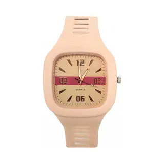 Siliconen Horloge - Lichtroze | Vierkant | Ø 47 Mm | Fashion Favorite
