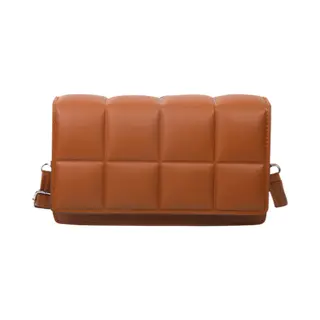 Square Schoudertas Cognac | Kunstleer | 20 X 7 X 12, 5 | Fashion Favorite