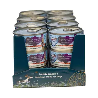 Renske Frisches Getreidefreies Hundefutter - Kaninchen Mit Ente - 24 X 95 G