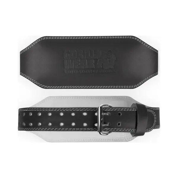 Gorilla Wear, Unisex, Gürtel, Hebegürtel Leder Gepolstert 6", Schwarz, (L, Xl) thumbnail