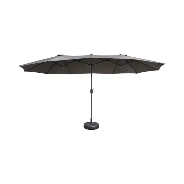 Lifa Garden Dubbele Parasol 450x265x240 Cm Antraciet Met Hoes UV50+ thumbnail
