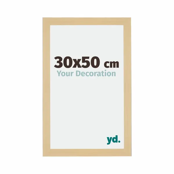 Yd. Your Decoration - Bilderrahmen 30x50 Cm - Ahorn Dekor - Billderrahmen Aus Mdf Mit Acrylglas - Antireflex - 30x50 Rahmen - Mura thumbnail