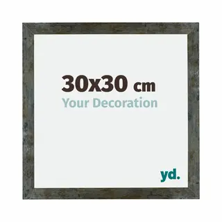 Your Decoration Fotokader 30x30 Cm - Blauw Goud Gemeleerd - Mdf - Mura