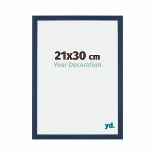 Your Decoration Fotokader 21x30 Cm - Donkerblauw Geveegd - Mdf - Mura