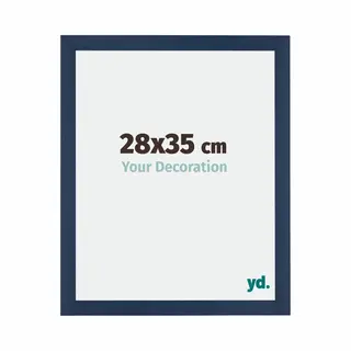 Your Decoration Fotokader 28x35 Cm - Donkerblauw Geveegd - Mdf - Mura