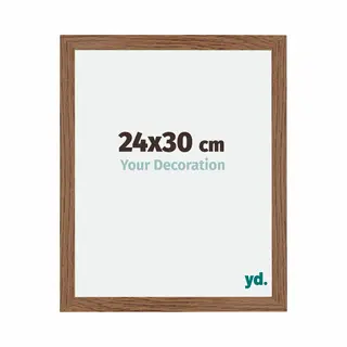 Yd. Your Decoration - Bilderrahmen 24x30 Cm - Eiche Rustikal - Billderrahmen Aus Mdf Mit Acrylglas - Antireflex - 24x30 Rahmen - Mura