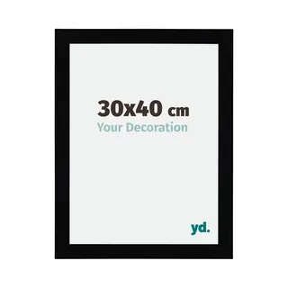 Your Decoration Fotokader 30x40 Cm - Zwart Hoogglans - Mdf - Mura