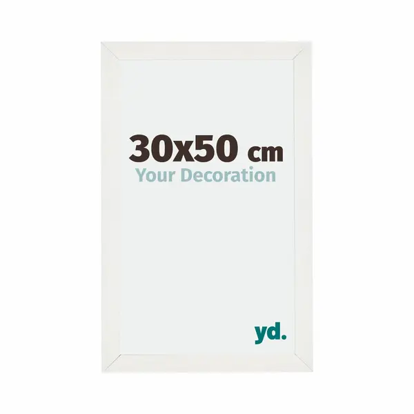 Your Decoration Fotokader 30x50 Cm - Wit Geveegd - Mdf - Mura thumbnail