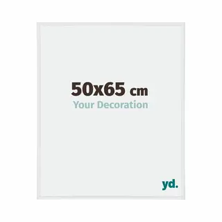yd. Your Decoration - Fotolijst 50x65 Cm - Kunststof - Wit Hoogglans - Annecy