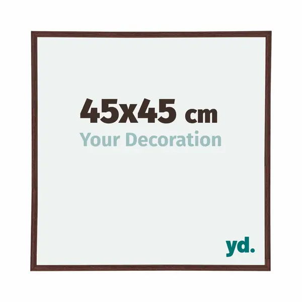 Yd. Your Decoration - Bilderrahmen 45x45 Cm - Braun - Bilderrahmen Aus Kunststoff Mit Acrylglas - Antireflex - Rahmen 45x45 Cm - Annecy thumbnail
