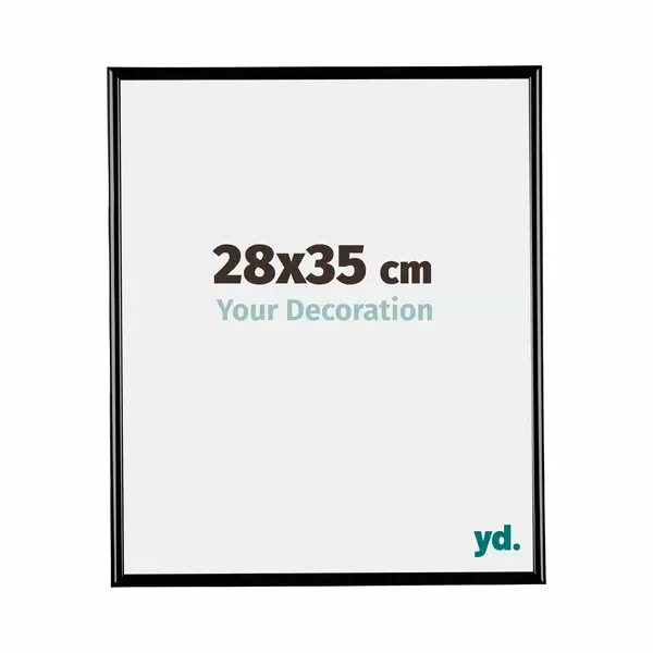 Your Decoration Fotokader 28x35 Cm - Zwart Hoogglans - Kunststof - Bordeaux thumbnail